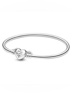 Pandora Winged Heart Bangle